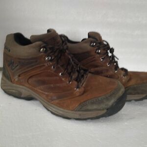 Men's New Balance Brown Hiking Boots Gor-tex Rockstop 1569 Size 12